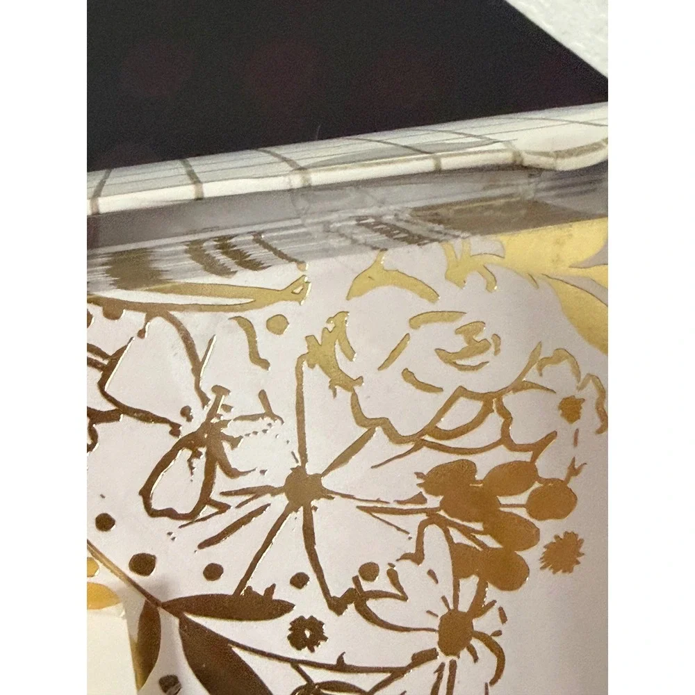 Mara-Mi Craft Smart Thank You Cards Envelopes‎ Bundle 66 Count Floral Gold Foil